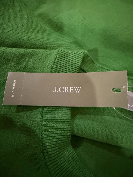 J. Crew Green Jackie Cardigan Button Front Cropped Knit Size M Preppy Coastal - Picture 10 of 12